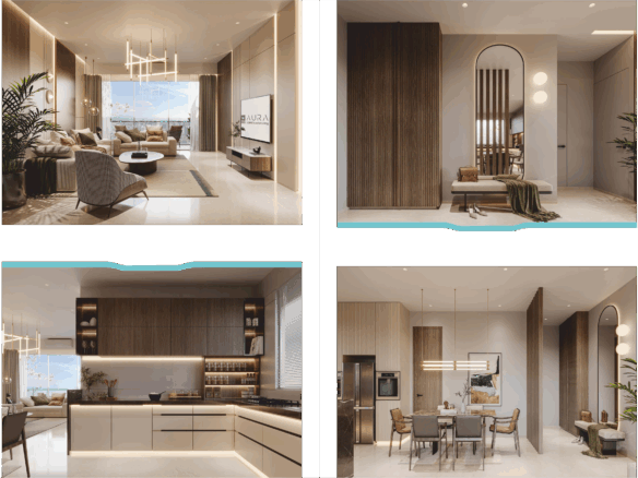 Rajhans Golf Link Vesu Surat premium residential tower elevation