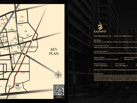 Rajhans Maxton Vesu Surat map