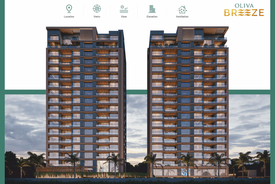 Oliva Breeze 4 BHK flats Piplod Surat