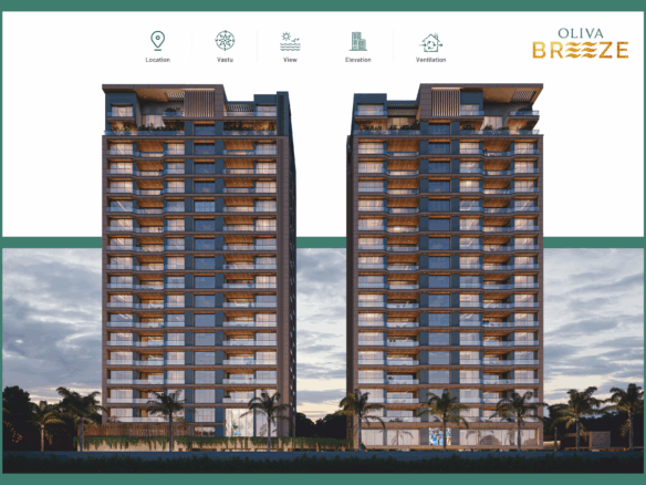 Oliva Breeze 4 BHK flats Piplod Surat