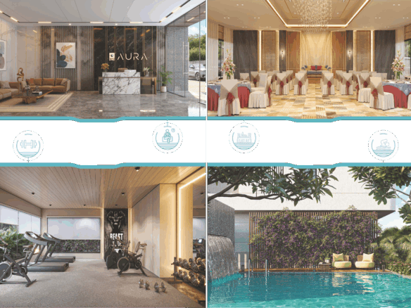 DMD Aura 3 BHK flats Vesu Surat