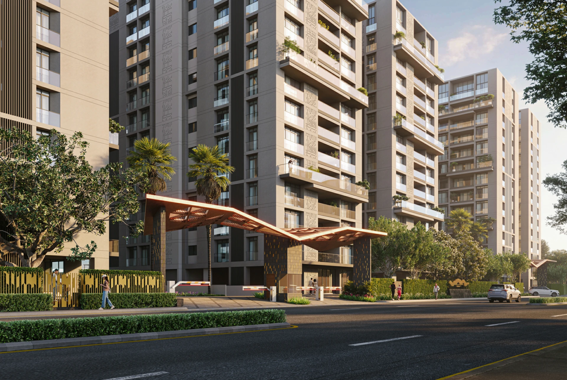 Avadh Selenic Vesu Surat luxury flats elevation