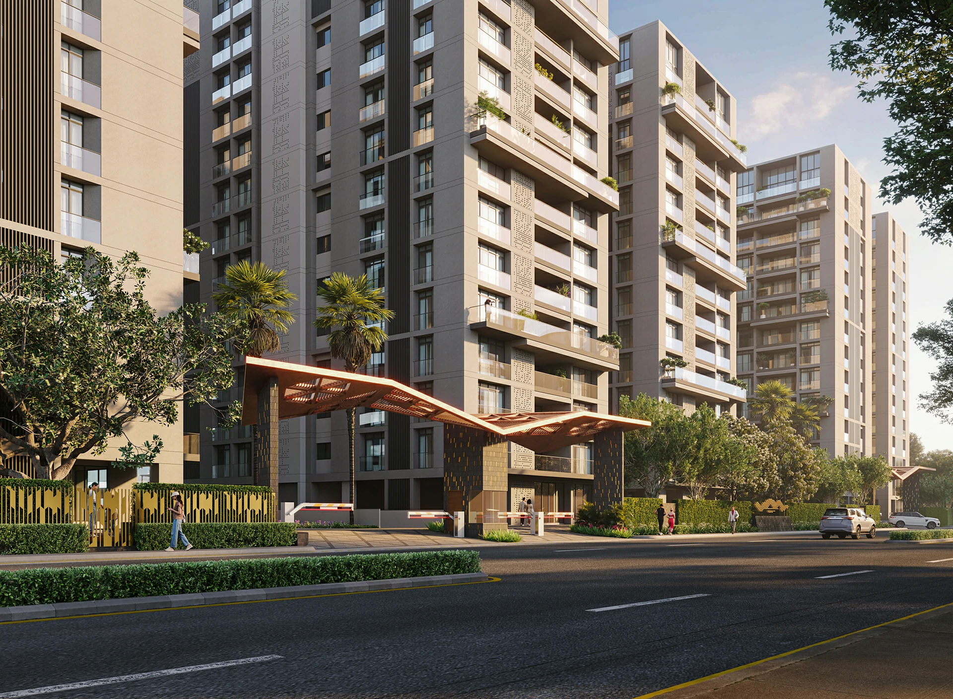 Avadh Selenic Vesu Surat luxury flats elevation