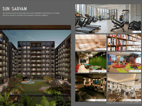 Sun Sarvam 2 BHK flats Vesu Surat