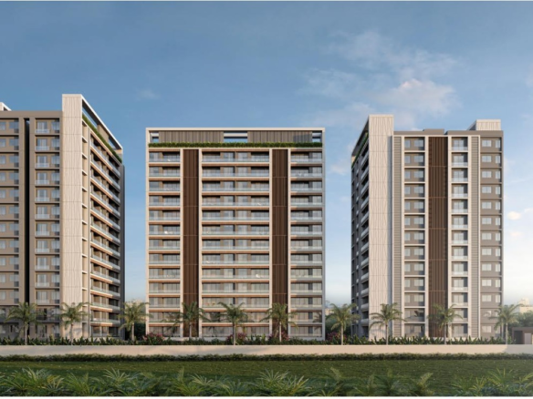 Milestone Niyaara Vesu Surat luxury flats project building view