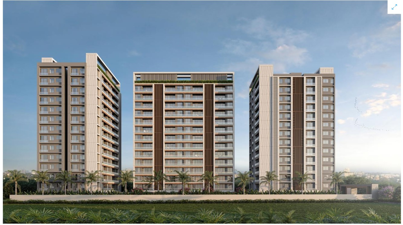 Milestone Niyaara Vesu Surat luxury flats project building view