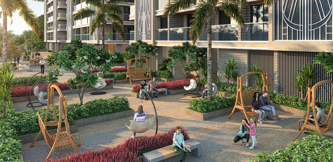 Rajhans Maxton Vesu Surat premium residential tower view