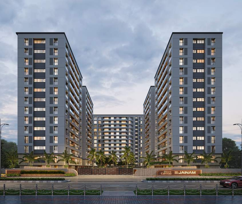 Grand Calistaa Vesu Surat luxury apartment project exterior
