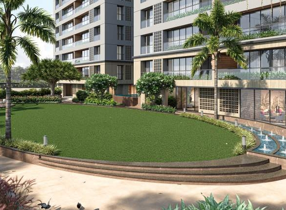Grand Calistaa Vesu Surat 3 BHK flats building elevation