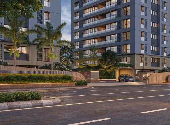 Grand Calistaa Vesu Surat modern apartment tower view