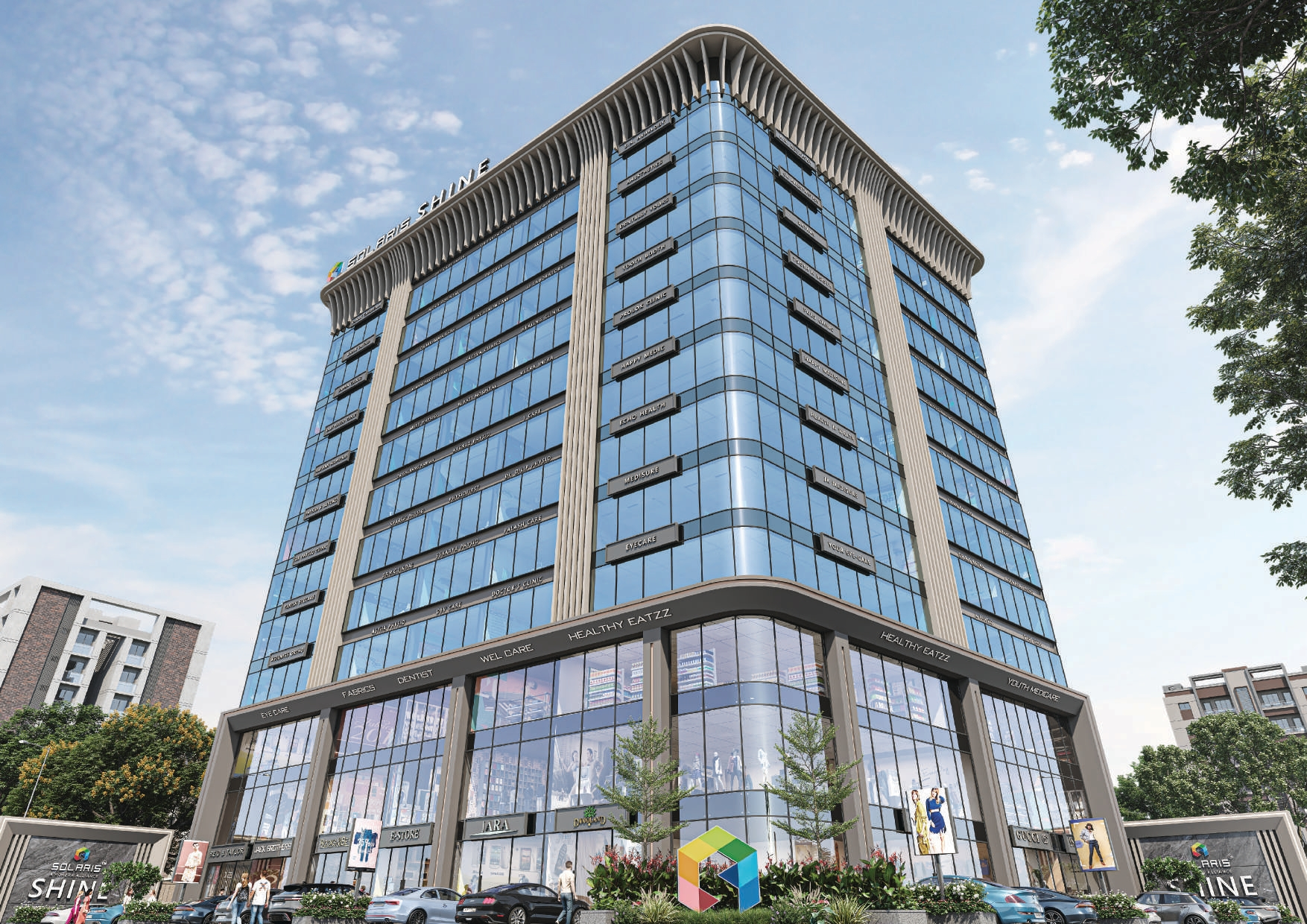 Solaris Shine Althan Surat commercial