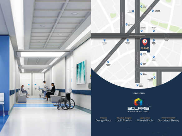 Solaris Shine Althan Surat office spaces map