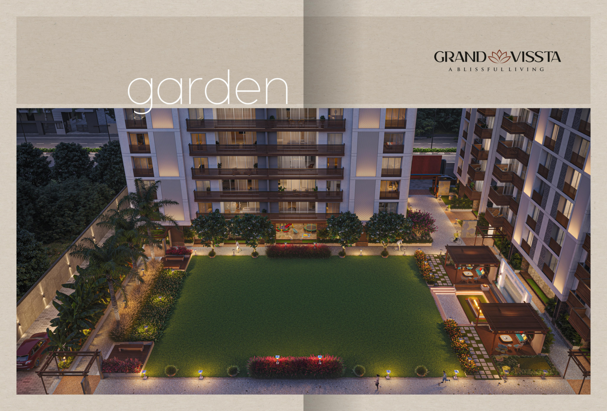 Grand Vissta Vesu Surat luxury flats elevation