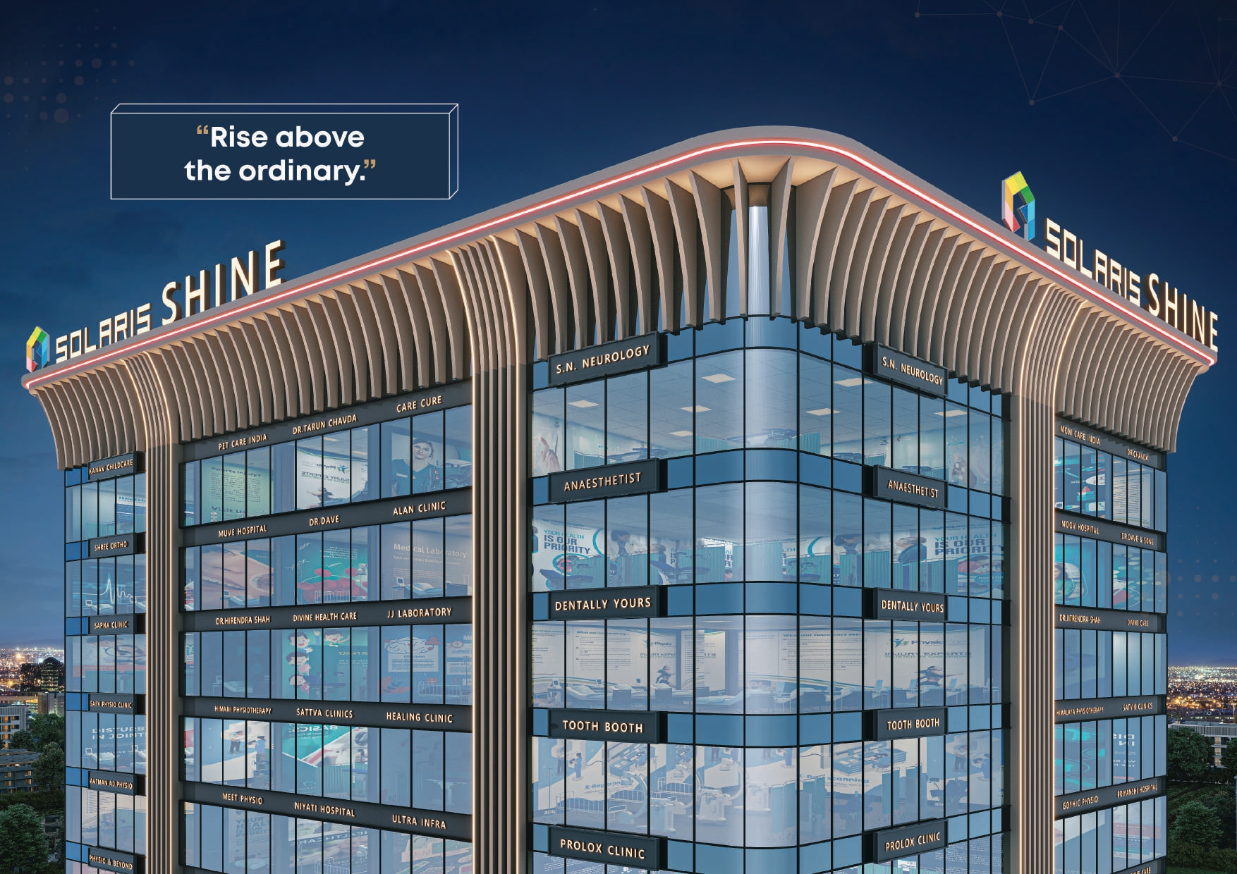 Solaris Shine Althan Surat office building