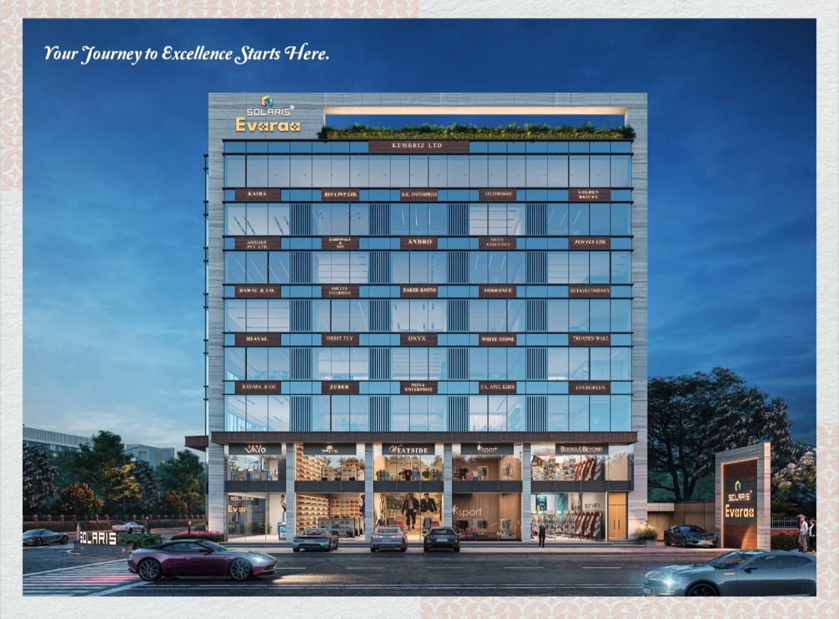 Solaris Evaraa Vesu Surat commercial offices and showrooms