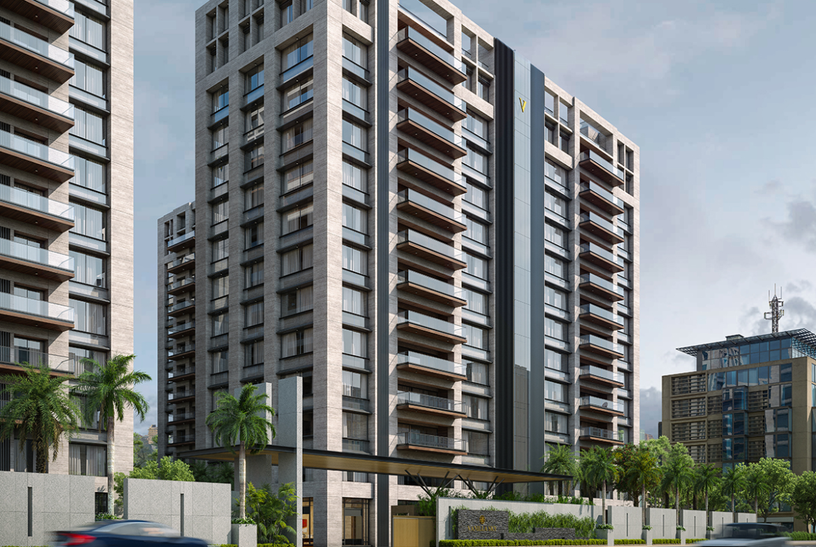 Vanilla Sky exterior building view VIP Road Surat