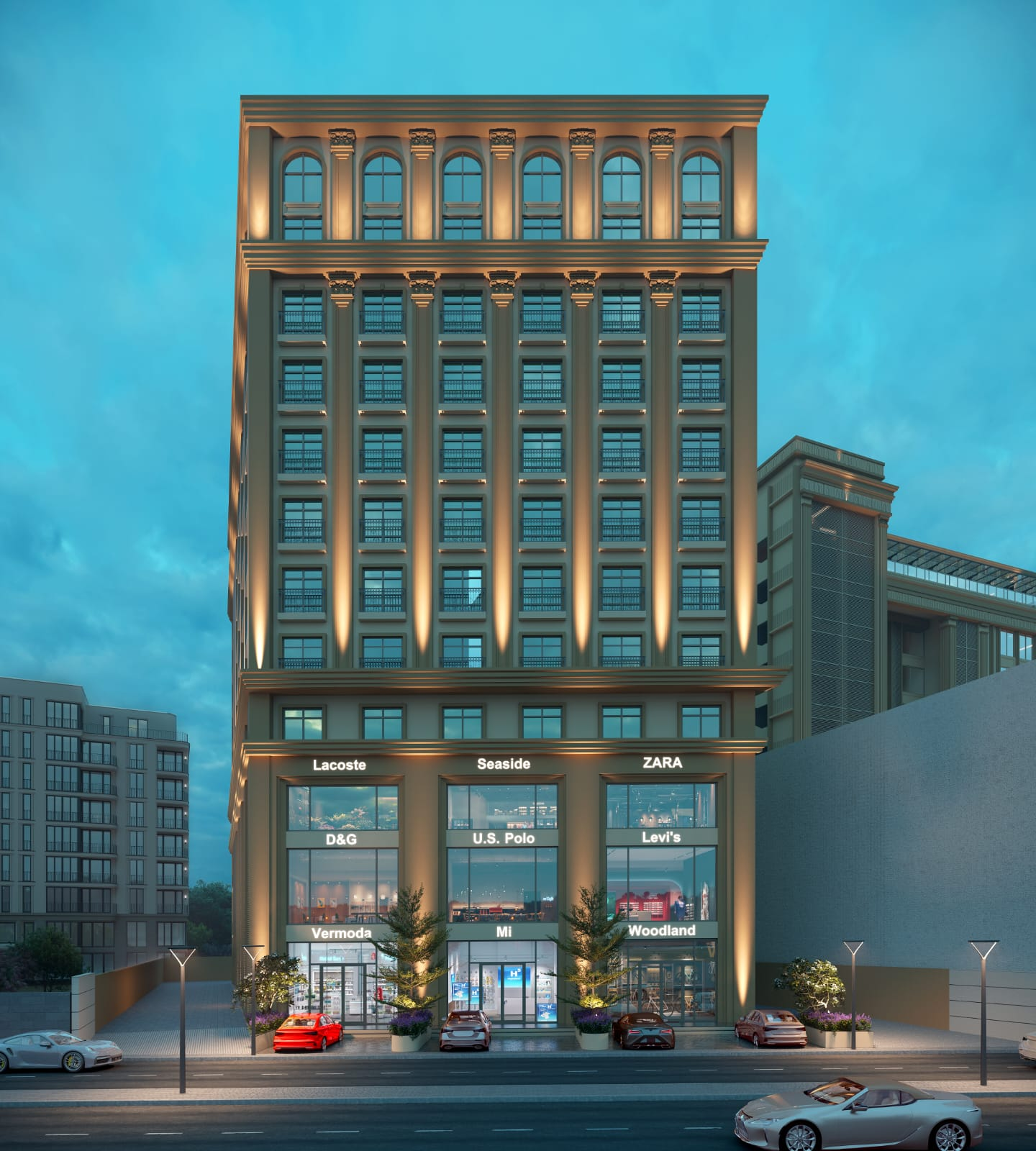 Missaki Soraa Canal Road premium commercial project Surat