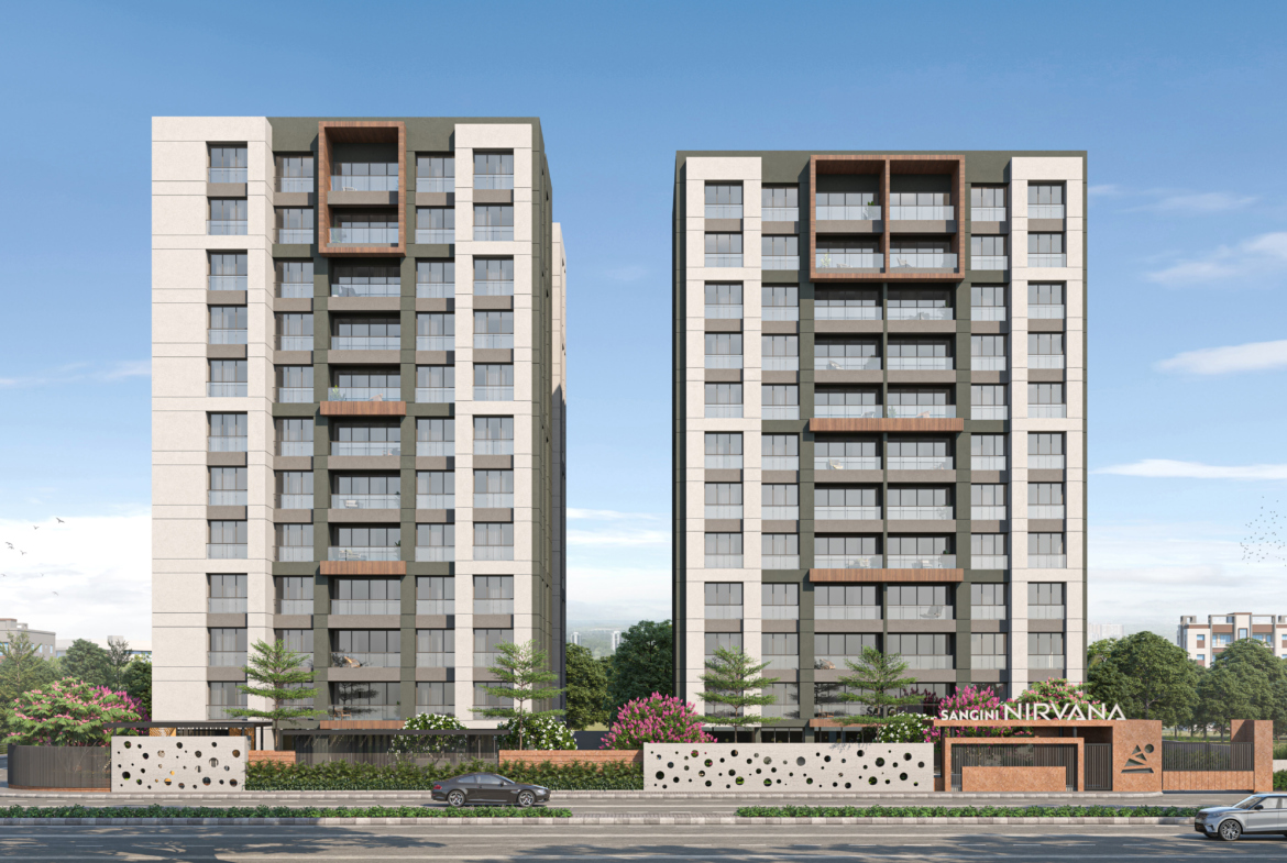 Sangini Nirvana 3 BHK flats Surat