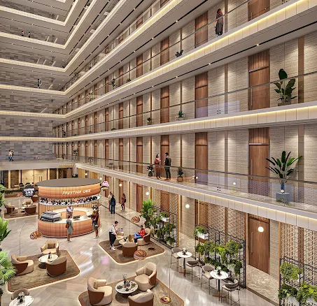 Avadh Prestina office space in Surat interior design