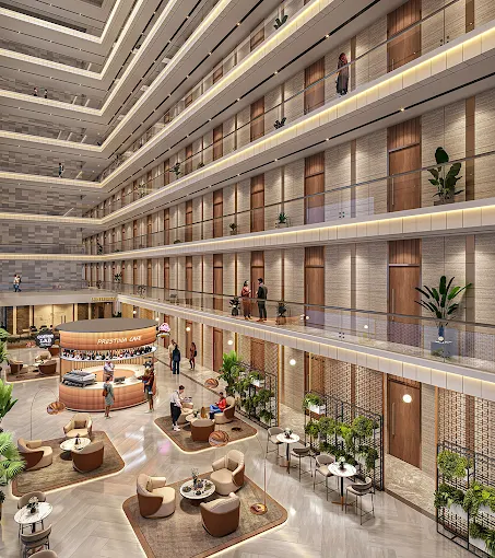 Avadh Prestina office space in Surat interior design