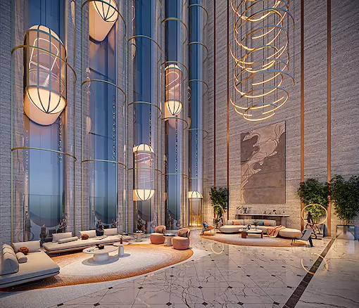 Avadh Prestina Surat lobby and entrance design