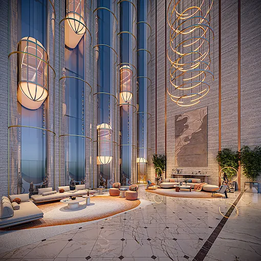 Avadh Prestina Surat lobby and entrance design