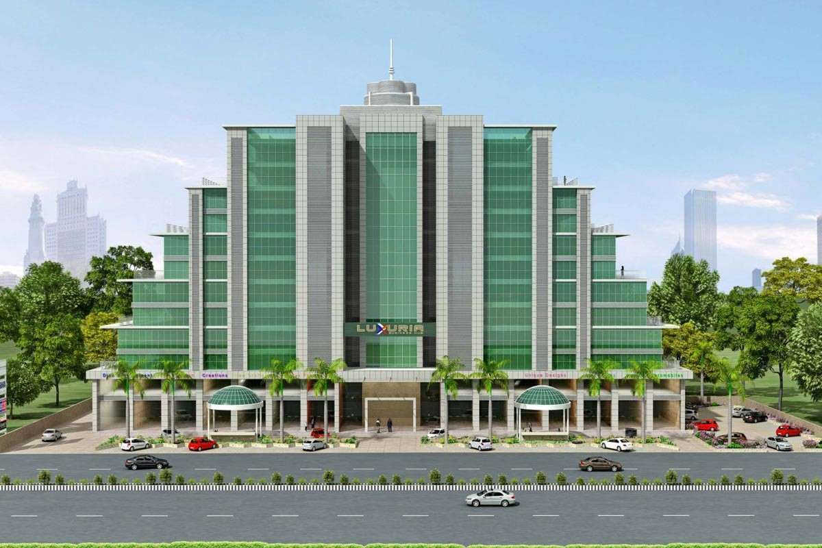 Luxuria Business Hub Surat commercial project Luxuria Business Hub offices Dumas Road