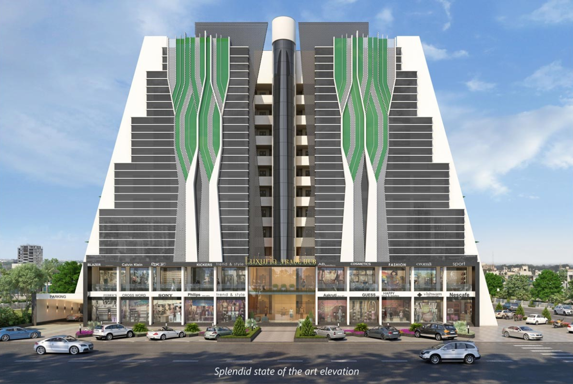 Luxuria Trade Hub Surat commercial project