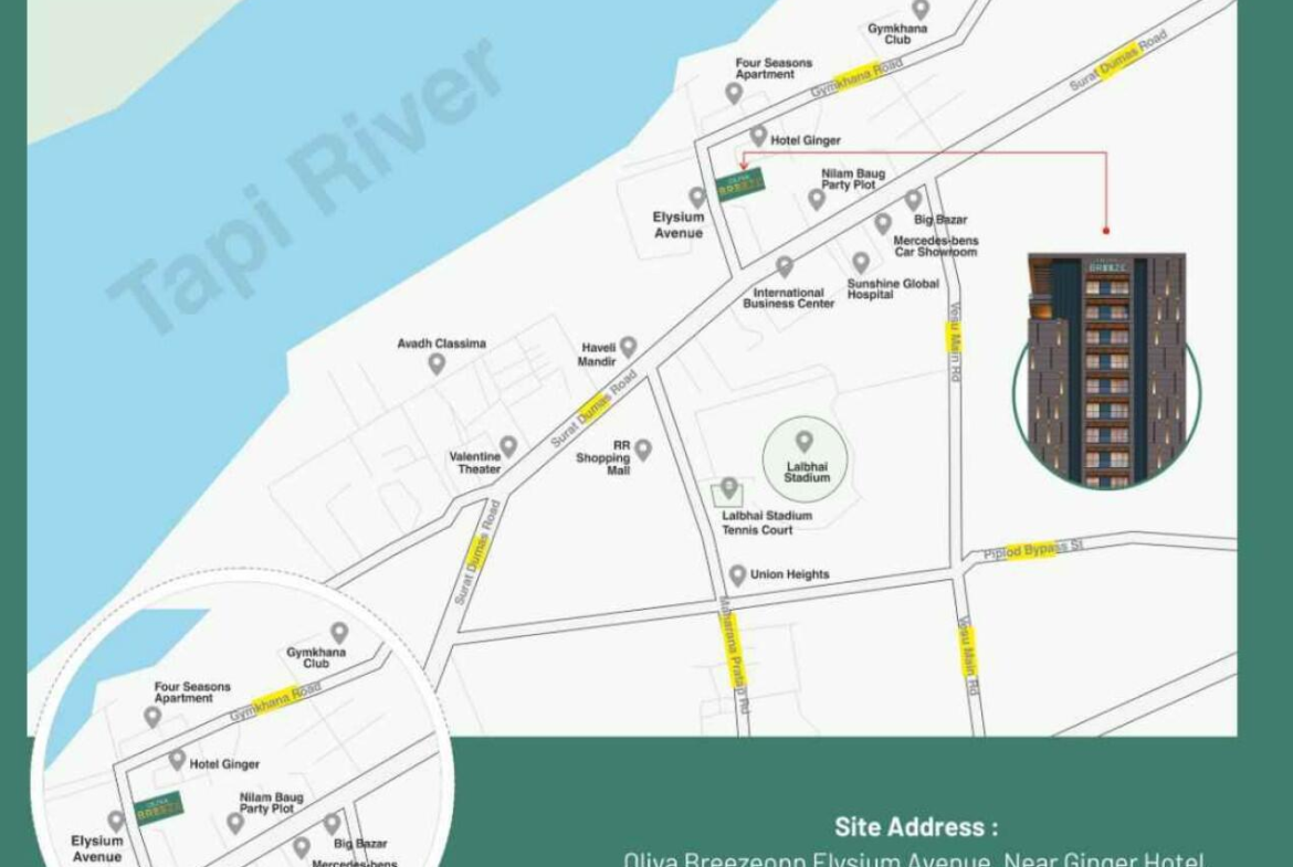 Oliva Breeze Surat luxury apartment exterior