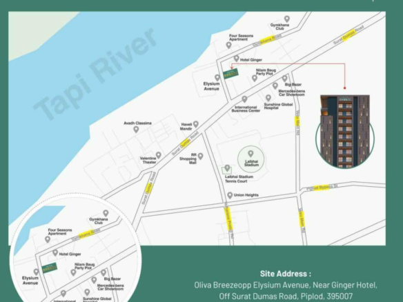 Oliva Breeze Surat luxury apartment exterior