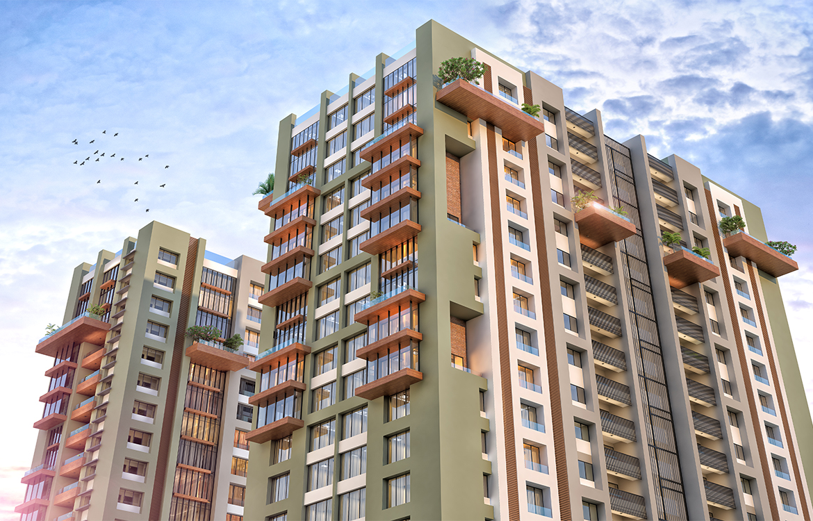Sangini Evoq 4 BHK luxury apartments Surat