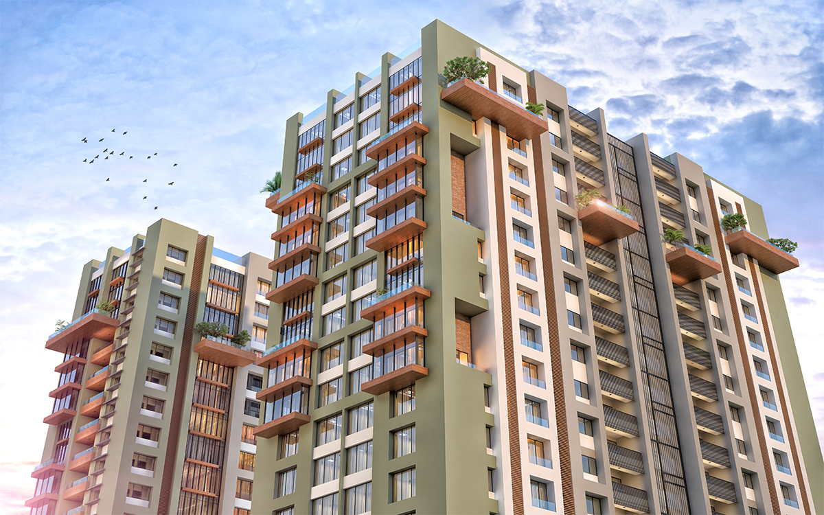 Sangini Evoq 4 BHK luxury apartments Surat