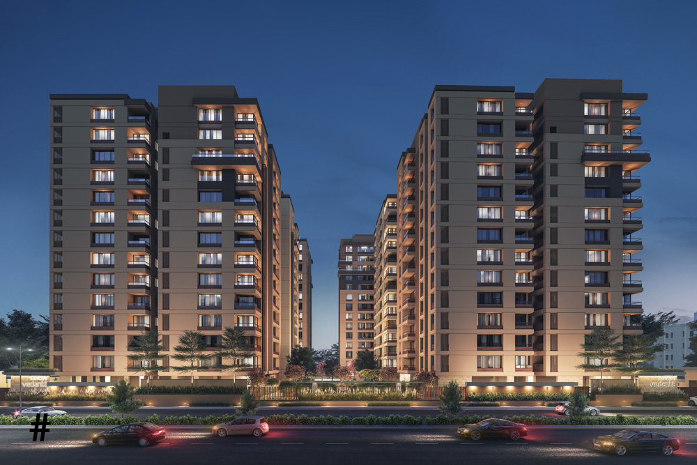 Sangini Vedanta 3 BHK flats VIP Road