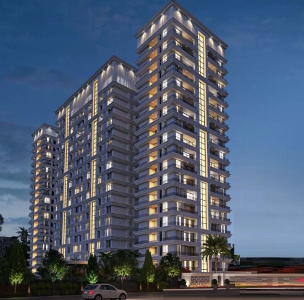 Sky Superia Surat exterior elevation Sky Superia 3 BHK flats VIP Road Vesu
