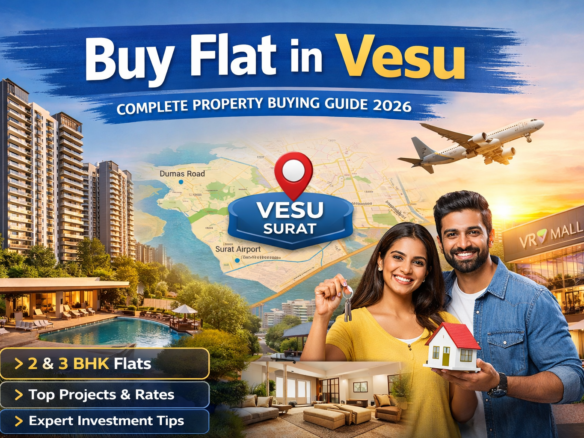 Vesu Surat skyline residential area
