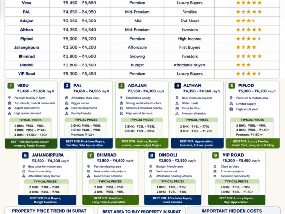 property rates in surat