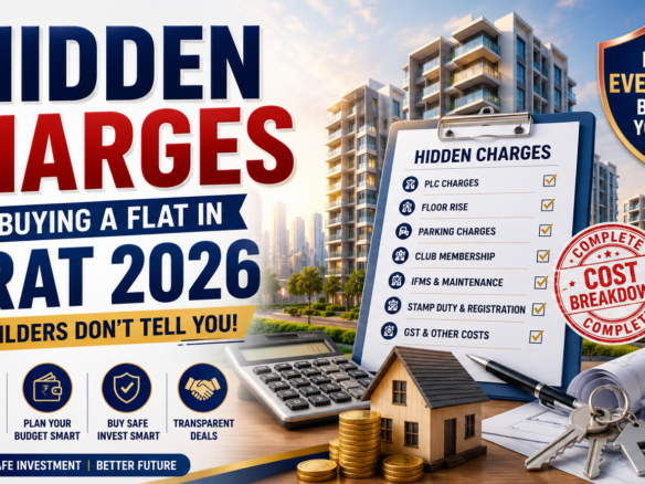 Hidden charges buying flat Surat 2026 complete cost breakdown
