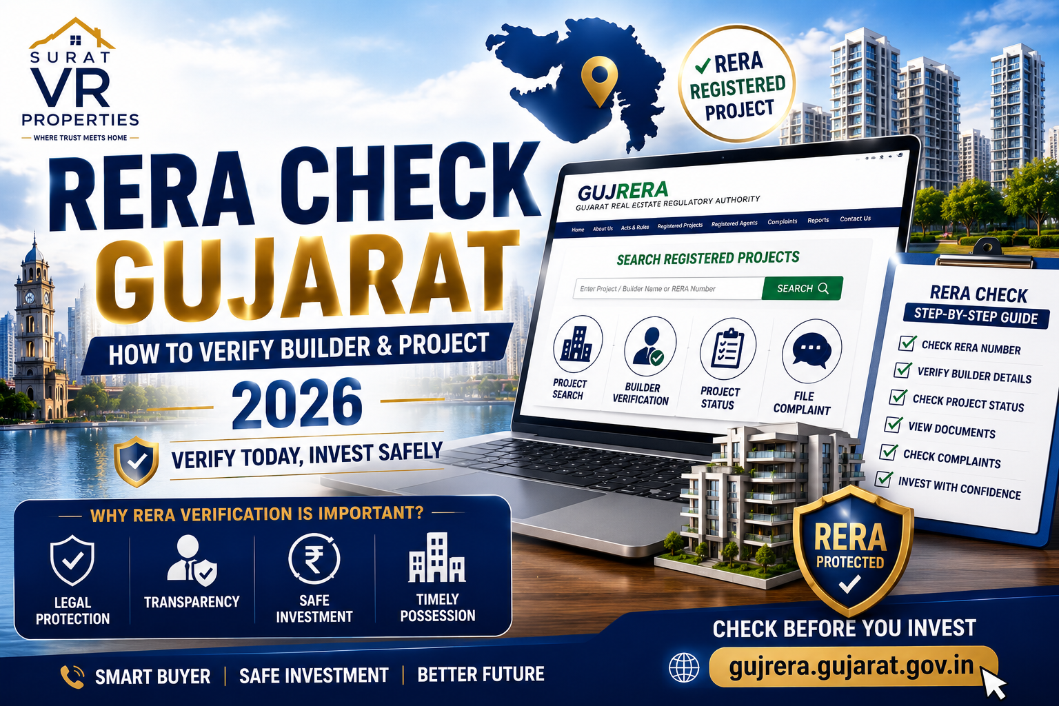 RERA Gujarat portal gujrera project search 2026