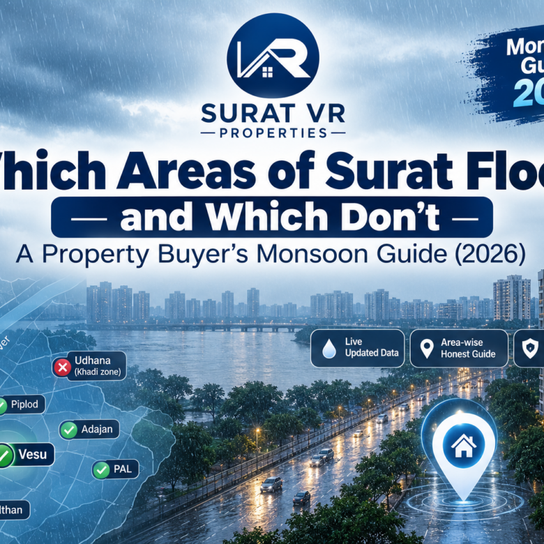Which Areas of Surat Flood — and Which Don’t: A Property Buyer’s Monsoon Guide (2026)