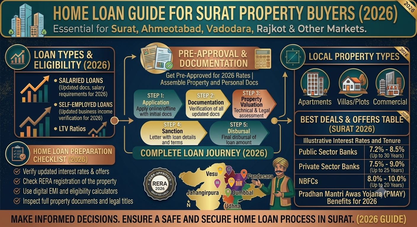 Home Loan Guide for Surat Property Buyers | Complete 2026 Guide
