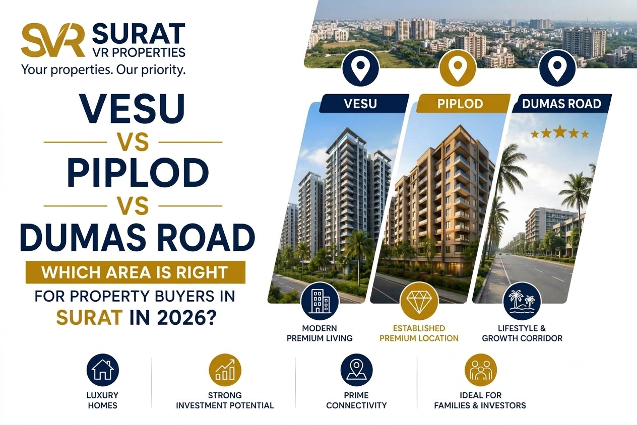 : Vesu vs Piplod vs Dumas Road Surat