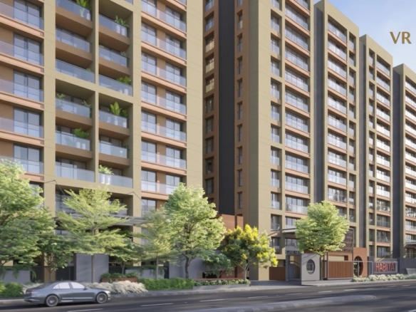 3 BHK flat for sale at Habitat Dumas, Surat