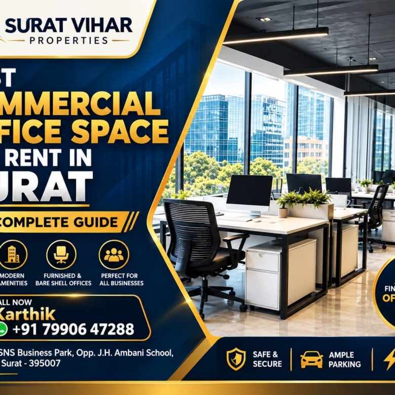 Best Commercial Office Space for Rent in Surat | Prices & Top Locations