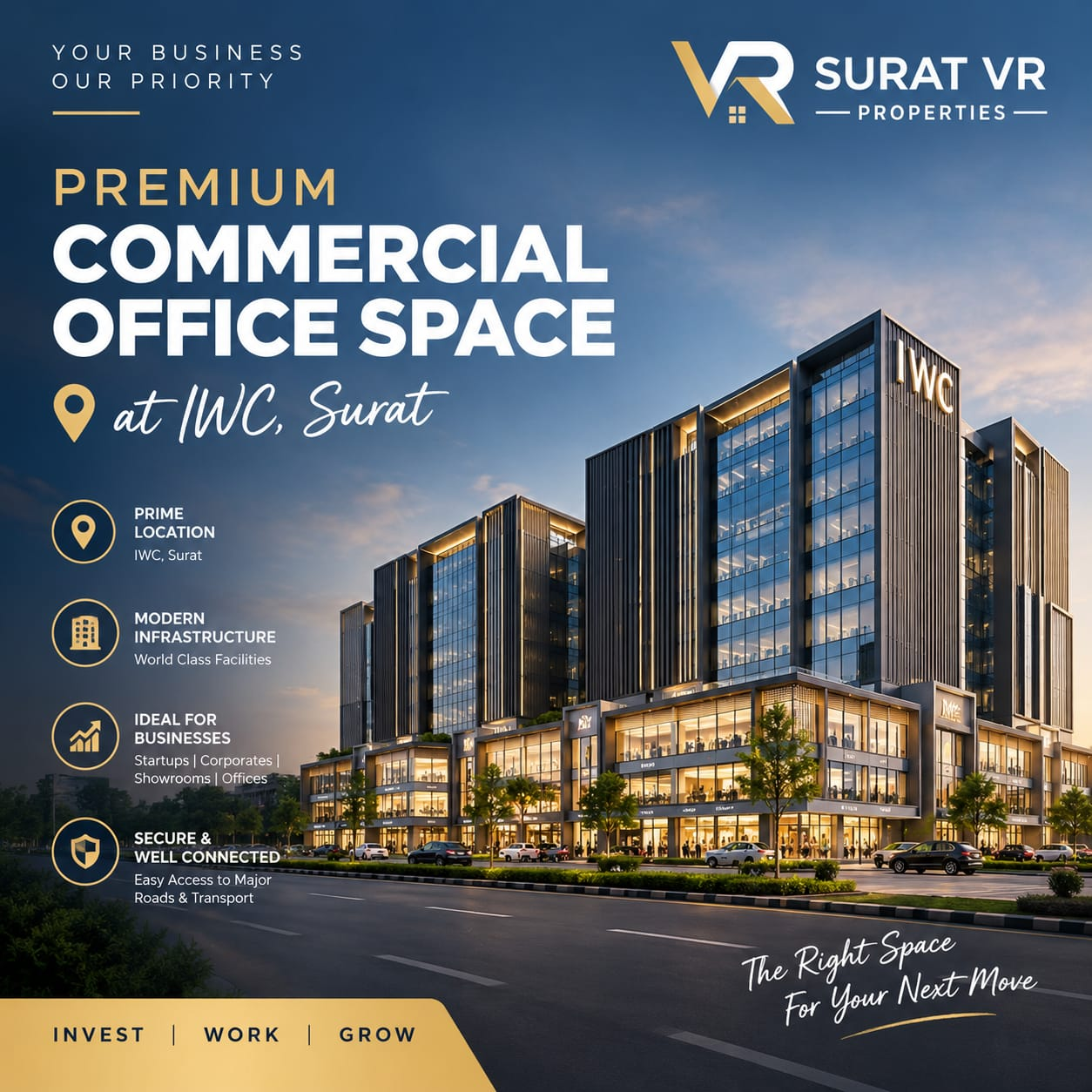 Commercial Office Space at IWC Surat