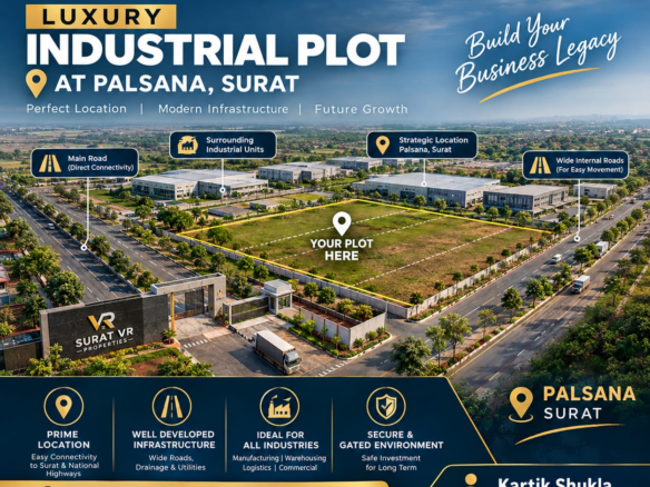 Luxury Industrial Plots in Palsana, Surat