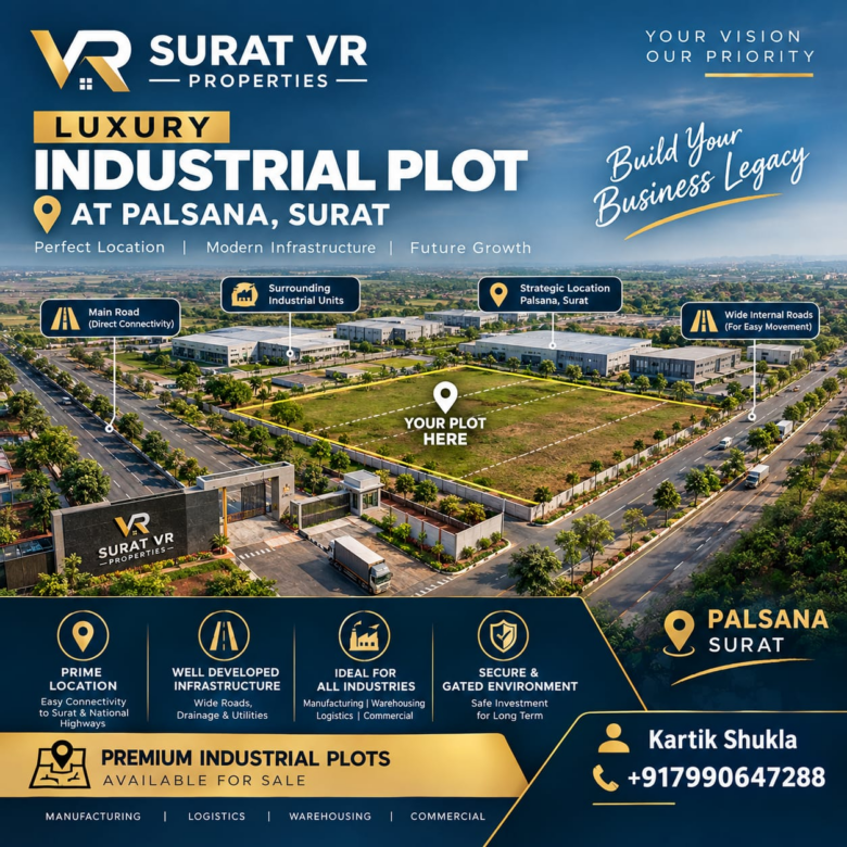 Palsana Luxury Industrial Plot Projects in Surat | Premium Industrial Land