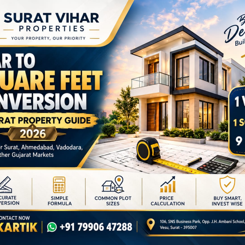 Vaar to Square Feet Conversion in Surat | Land Measurement Calculator